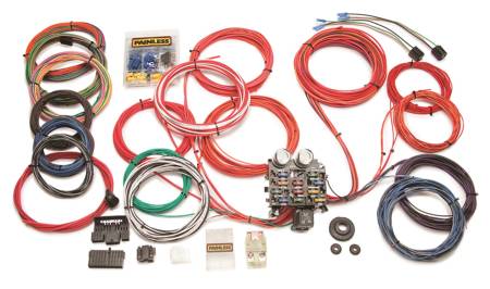 Painless Wiring - Painless Wiring 10120 - Classic Customizable Trunk Mount Chassis Harness - 21 Circuits