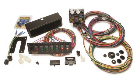 Painless Wiring - Painless Wiring 50003 - Pro Street Chassis Harness w/Switch Panels - 21 Circuits