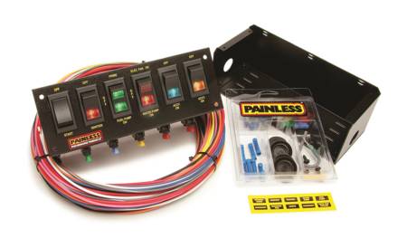 Painless Wiring - Painless Wiring 50302 - 6-Switch Fused Panel w/all necessary wiring & hardware