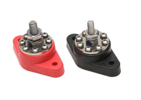 Painless Wiring - Painless Wiring 80116 - 8-Point Distribution Blocks (Red/Blk)