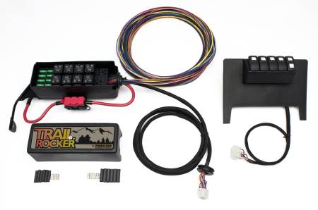 Painless Wiring - Painless Wiring 57000 - Trail Rocker System Jeep Wrangler JK 2011-18 (Auto Only) Black Dash Panel