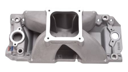 Edelbrock - Edelbrock 2896 - Manifold Bbc Short Deck Super Victor 565 Conventional Rect Port Heads