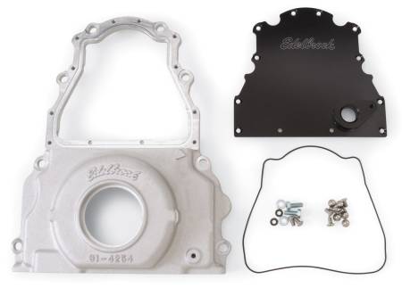 Edelbrock - Edelbrock 4255 - Timing Cover; 2-Piece For Gm Gen 4, Ls-Series