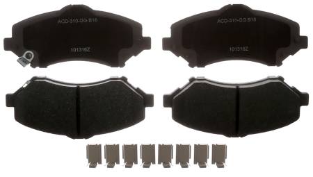 ACDelco - ACDelco 14D1273CHF1 - Ceramic Front Disc Brake Pad Set with HardwareÊ14D1273CHF1