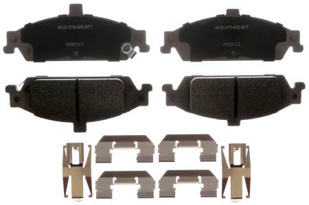 ACDelco - ACDelco 14D727CHF2 - Ceramic Front Disc Brake Pad