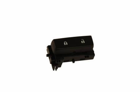 ACDelco - ACDelco 15804094 - Black Single Door Lock Switch with Blue Backlighting