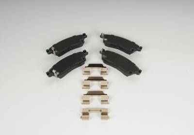 ACDelco - ACDelco 19421285 - Rear Disc Brake Pad Kit with Brake Pads and Clips