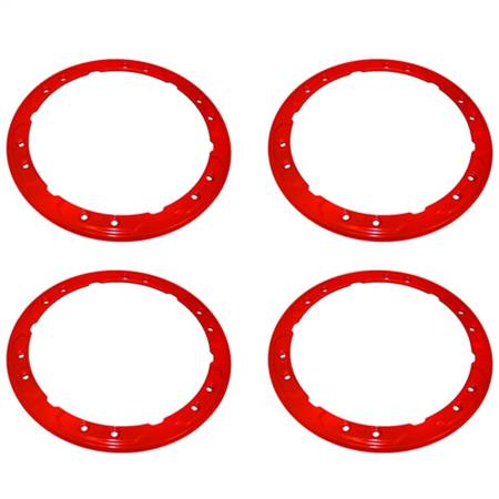 Ford Performance - Ford Performance M-1021-F15RD Set of 4 SVT Raptor Bead Lock Trim Rings - Red[2017-18]