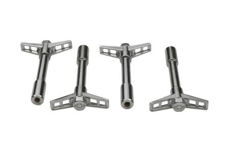 Proform - Proform 141-600 - Engine Valve Cover Wing Nuts; Steel; Chrome; Bowtie Logo; 1/4-20 Thread; 4 Pack