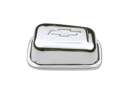 Proform - Proform 141-619 - Engine Valve Cover Breather; Rectangle w/Bowtie; Push-In 1.22in Hole; Chrome