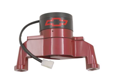 Proform - Proform 141-652 - Electric Engine Water Pump; Aluminum; Red with Bowtie Logo; Fits SB Chevy