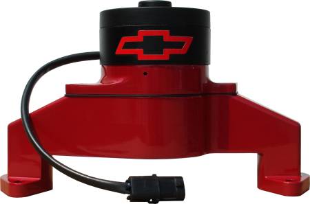 Proform - Proform 141-672 - Electric Engine Water Pump; Aluminum; Red with Bowtie Logo; Fits BB Chevy