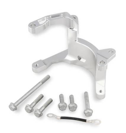 Holley - Holley 20-210 - Lt4 Dry Sump A/C Brkt Clear Finish