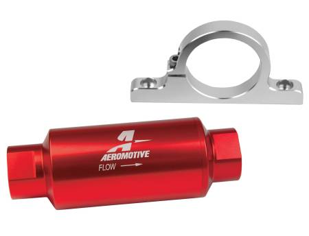 Aeromotive Fuel System - Aeromotive Fuel System 12337 - Filter / Bracket Combo Kit - 12304 Filter / 12305 Billet Bracket