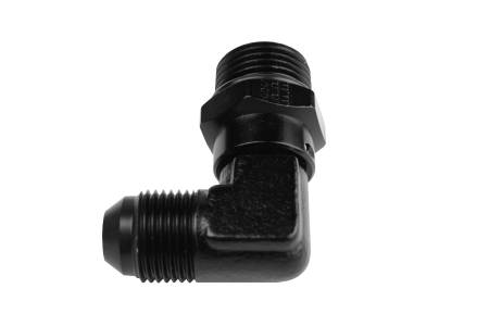 Aeromotive Fuel System - Aeromotive Fuel System 15690 - Fitting, Elbow, 90 -Deg, AN -10 ORB to AN -08 Flare