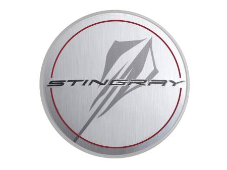 GM Accessories - GM Accessories 84385016 - C8 Corvette Center Caps in Silver with Stingray
