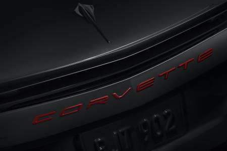 GM Accessories - GM Accessories 84313983 - C8 Corvette Script Rear Emblem in Torch Red