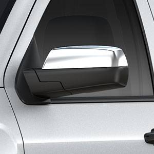 GM Accessories - GM Accessories 22913965 - Outside Rearview Mirror Covers in Chrome [2014-19 Silverado]