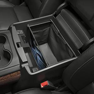 GM Accessories - GM Accessories 22926859 - Front Center Console Organizer in Black with Removable Tote