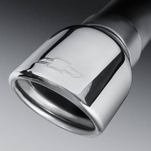 GM Accessories - GM Accessories 22911703 - 6.0L Polished Stainless Steel Dual-Wall Angle-Cut Exhaust Tip [2014-2020 Silverado]