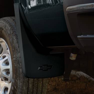 GM Accessories - GM Accessories 23387354 - Rear Molded Splash Guards in Black [2014-19 Silverado]