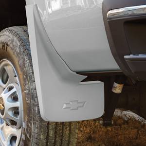 GM Accessories - GM Accessories 23387357 - Rear Molded Splash Guards in Silver Ice Metallic [2014-19 Silverado]