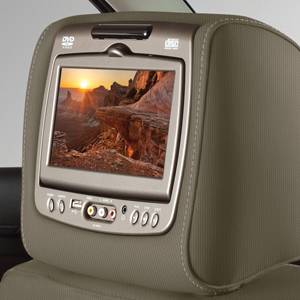 GM Accessories - GM Accessories 84263913 - Rear-Seat Entertainment System with DVD Player in Dune Cloth with Dune Stitching