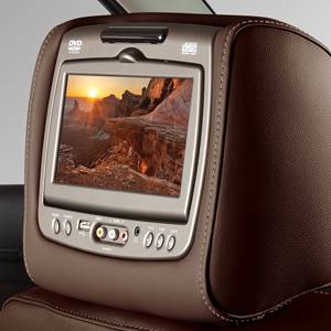 GM Accessories - GM Accessories 84263921 - Rear-Seat Entertainment System with DVD Player in Cocoa Vinyl with Dune Stitching