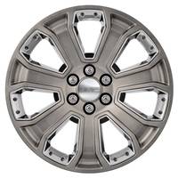 GM Accessories - GM Accessories 19301190 - 22x9-Inch Aluminum 7-Spoke Wheel in Silver with Chrome Inserts