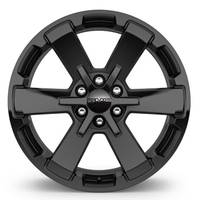 GM Accessories - GM Accessories 19301162 - 22x9-Inch Aluminum 6-Spoke Wheel in Gloss Black