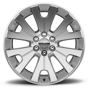 GM Accessories - GM Accessories 19301161 - 22x9-Inch Aluminum 6-Split-Spoke Wheel in Ultra Bright Machined Silver