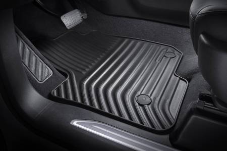 GM Accessories - GM Accessories 84521600 - Double Cab Front and Rear Premium All-Weather Floor Mats in Atmosphere [2021+ Silverado]