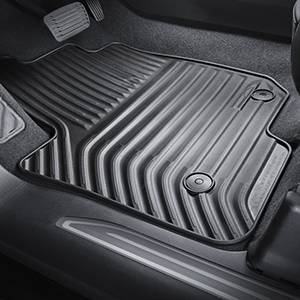 GM Accessories - GM Accessories 84521602 - Crew Cab Front and Rear Premium All-Weather Floor Mats in Black [2021+ Silverado]