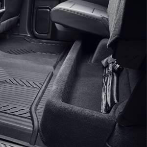 GM Accessories - GM Accessories 84310404 - Double Cab Underseat Storage Organizer in Black [2019+ Silverado]