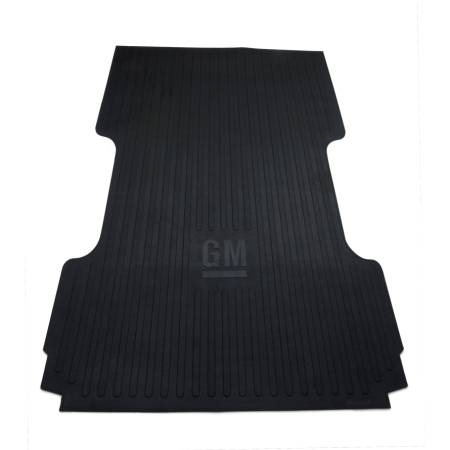 GM Accessories - GM Accessories 17803372 - Long Box Bed Mat in Black with GM Logo [2013-19 Silverado]
