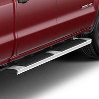 GM Accessories - GM Accessories 84106505 - Double Cab 6-Inch Rectangular Assist Steps in Chrome [2014-19 Silverado]