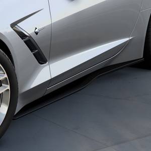 GM Accessories - GM Accessories 84139819 - Rocker Panel Moldings in Carbon Flash [C7 Corvette]