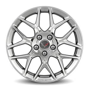 GM Accessories - GM Accessories 23334936 - 20x10-Inch Forged Aluminum 7-Split-Spoke Rear Wheel in Polished Finish [C7 Corvette]