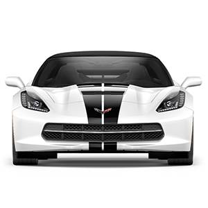 GM Accessories - GM Accessories 22989158 - Dual Racing Stripe Package in Carbon Flash for Convertible Models [C7 Corvette]