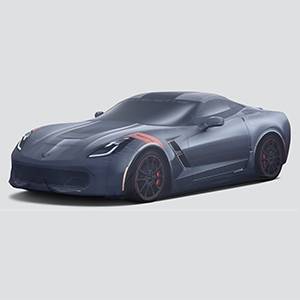 GM Accessories - GM Accessories 84025014 - Premium Indoor Car Cover with Fully Rendered Corvette Grand Sport [C7 Corvette]