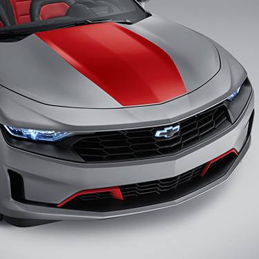 GM Accessories - GM Accessories 84356665 - Center Stinger Stripe in Red Hot for LS/LT Coupe Models [2019-21 Camaro]