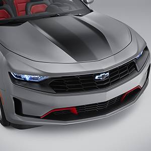 GM Accessories - GM Accessories 84356666 - Center Stringer Stripe in Satin Black for LS/LT Coupe Models [2019-24 Camaro]