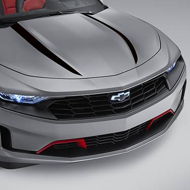 GM Accessories - GM Accessories 84356661 - Spider Stripe in Satin Black for LS/LT Convertible Models [2019-24 Camaro]