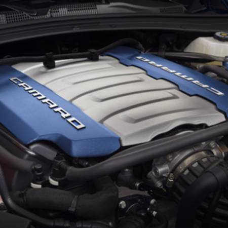 GM Accessories - GM Accessories 12669896 - 6.2L Engine Cover in Blue with Camaro Logo [2021+ Camaro]