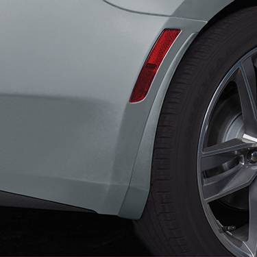 GM Accessories - GM Accessories 84289525 - Rear Molded Splash Guard Package in Satin Steel Gray Metallic [2019-22 Camaro]