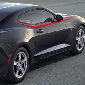 GM Accessories - GM Accessories 23507055 - Spear stripe Package in Red Hot [2016-2020 Camaro]