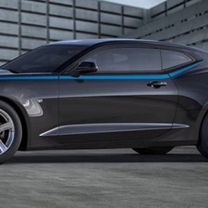 GM Accessories - GM Accessories 23507056 - Spear stripe Package in Hyper Blue Metallic [2016-2020 Camaro]