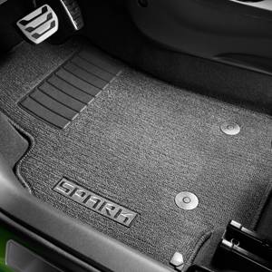 GM Accessories - GM Accessories 42392375 - Front and Rear Carpeted Floor Mats in Jet Black with Jet Black Stitching [2022+ Spark]