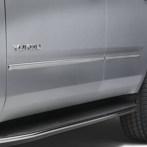 GM Accessories - GM Accessories 22988756 - Front and Rear Door Moldings in Chrome [2015-2020 Tahoe]