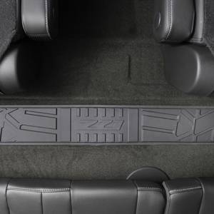 GM Accessories - GM Accessories 23463681 - Third-Row One-Piece All-Weather Floor Mat in Black with Z71 [2015-2020 Suburban & Tahoe]